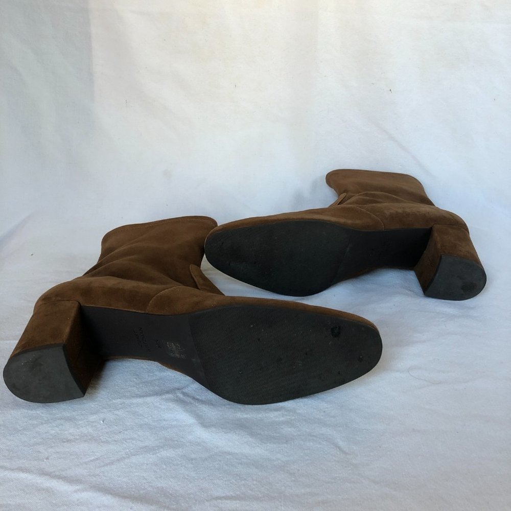 Stuart Weitzman Siggy Cognac Suede Booties - image 6